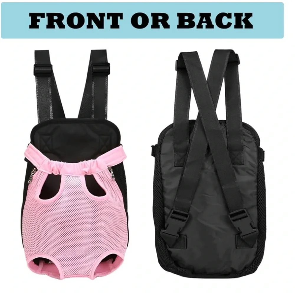 NWOT Pet Carrier Backpack, Adjustable Pet Dog Carrier Backpack Travel Bag Black